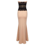 Strapless Lace Corset Gown H6382