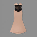Strapless Lace Corset Gown H6382