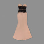 Strapless Lace Corset Gown H6382