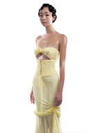 Strapless Lace Corset Gown H6849