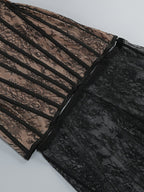 Strapless Lace Corset Gown H7146