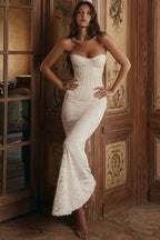 Strapless Lace Corset Mermaid Dress H7143