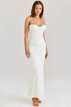 Strapless Lace Corset Mermaid Dress H7143