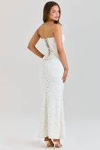 Strapless Lace Corset Mermaid Dress H7143