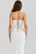 Strapless Lace Corset Mermaid Dress H7143