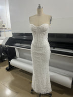 Strapless Lace Corset Mermaid Dress H7143