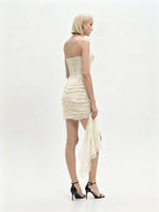 Strapless Lace Corset Mini Dress H7067