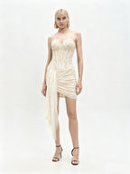 Strapless Lace Corset Mini Dress H7067