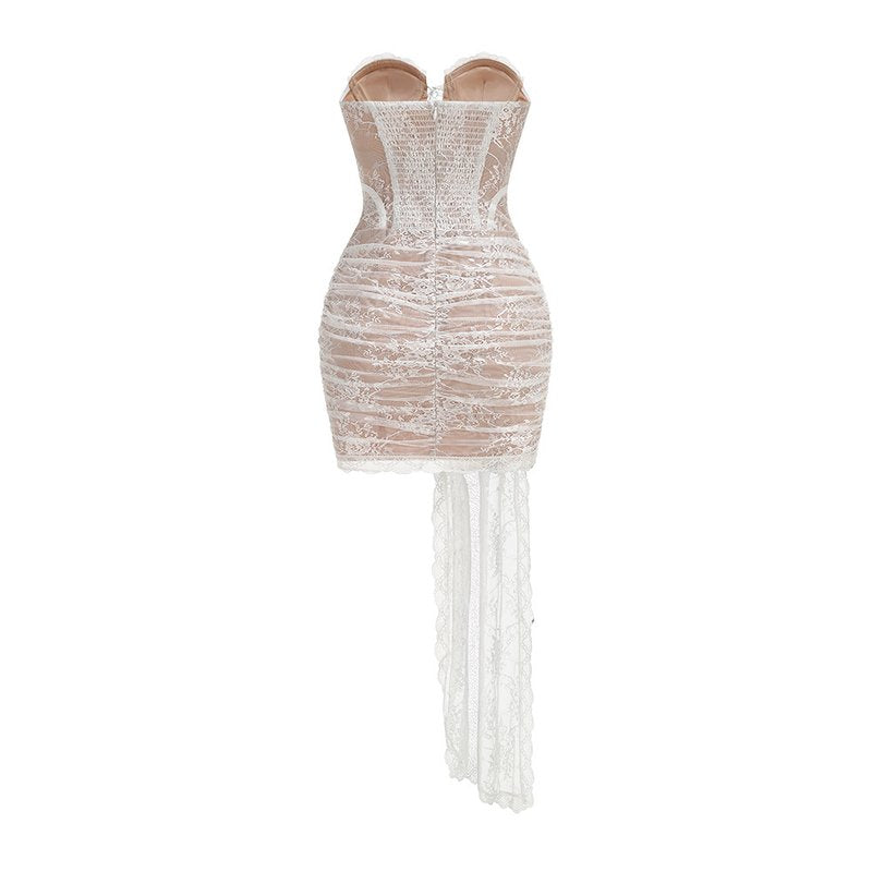 Strapless Lace Corset Mini Dress H7067