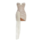 Strapless Lace Corset Mini Dress H7067