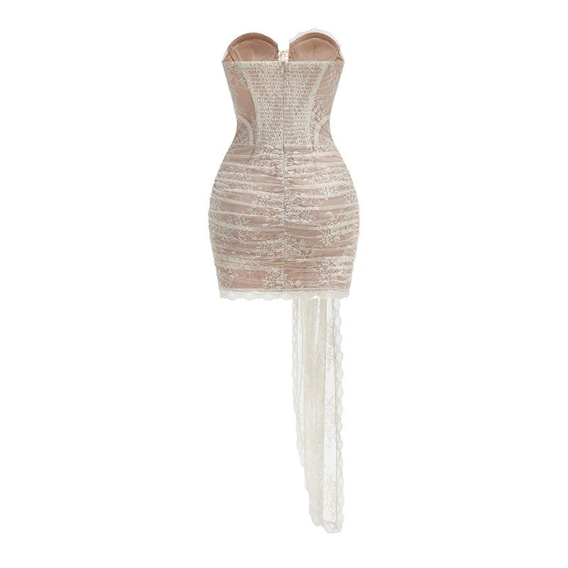Strapless Lace Corset Mini Dress H7067