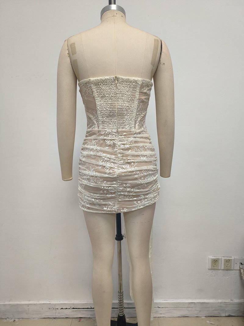 Strapless Lace Corset Mini Dress H7067