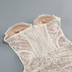 Strapless Lace Corset Mini Dress H7067