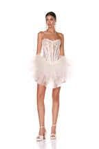 Strapless Lace Corset Tutu Mini Dress H6412