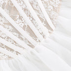Strapless Lace Corset Tutu Mini Dress H6412