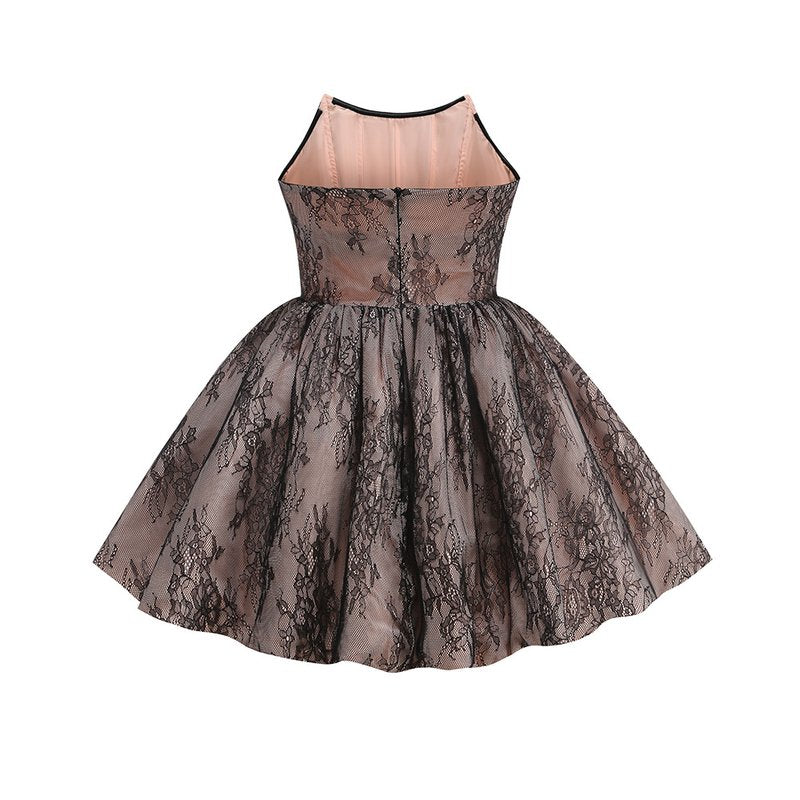Strapless Lace Flared Mini Dress H6760