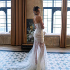 Strapless Lace Mermaid Wedding Gown H7150