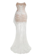 Strapless Lace Mermaid Wedding Gown H7150