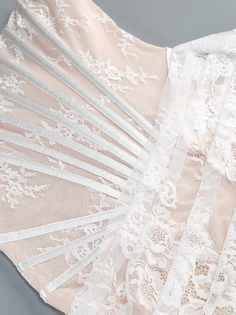 Strapless Lace Mermaid Wedding Gown H7150