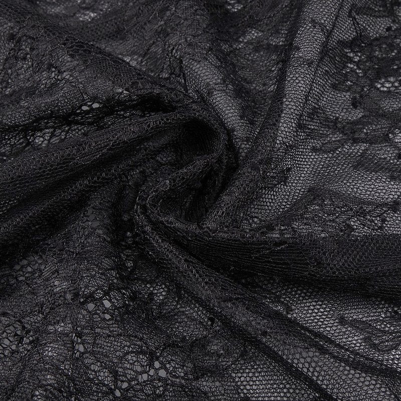 Strapless Lace Sheer Maxi Dress H6509