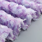Strapless Lavender Rose Applique Dress H6411