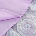 Strapless Lavender Rose Applique Dress H6411