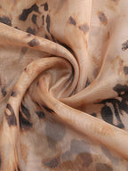 Strapless Leopard Print Maxi Dress H6674