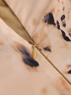Strapless Leopard Print Maxi Dress H6674