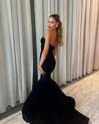 Strapless Mermaid Cutout Evening Gown H6656