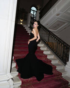 Strapless Mermaid Cutout Evening Gown H6656