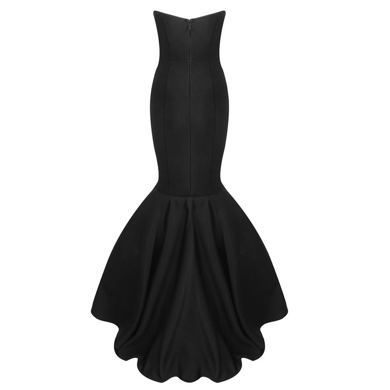 Strapless Mermaid Cutout Evening Gown H6656