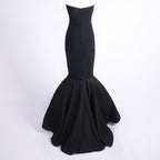 Strapless Mermaid Cutout Evening Gown H6656