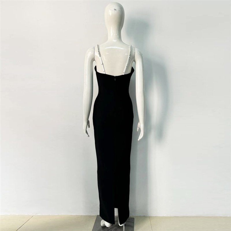 Strapless Pearl Trim Mermaid Gown H6523