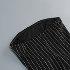 Strapless Pinstripe Bandage Mini Dress H6595