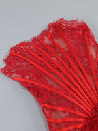 Strapless Red Lace Corset Mini Dress H6187