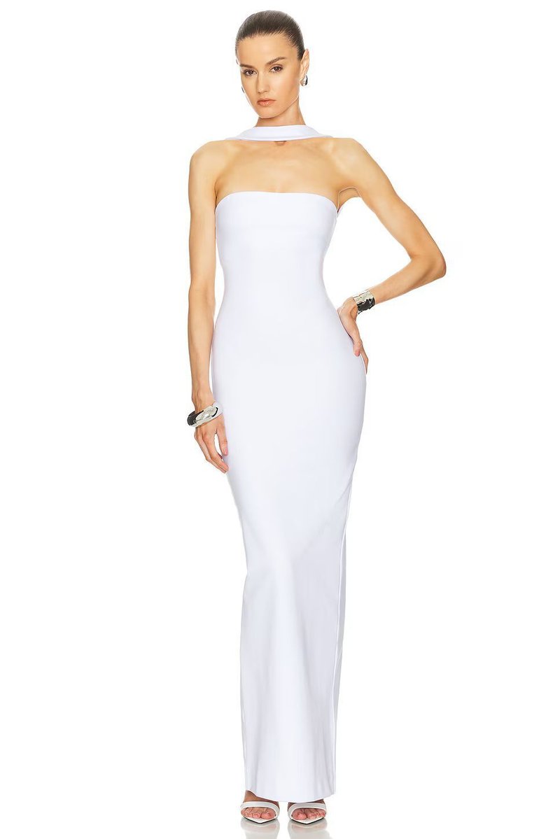 Strapless Red Mermaid Gown H6378