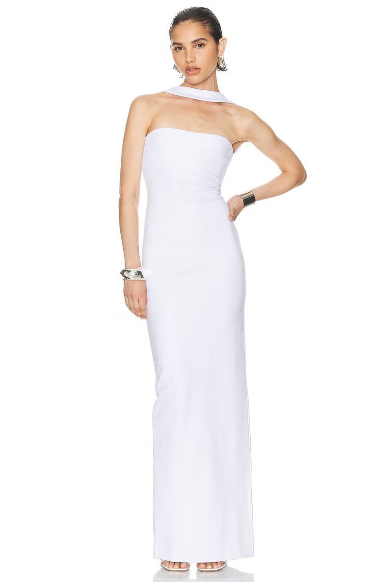 Strapless Red Mermaid Gown H6378