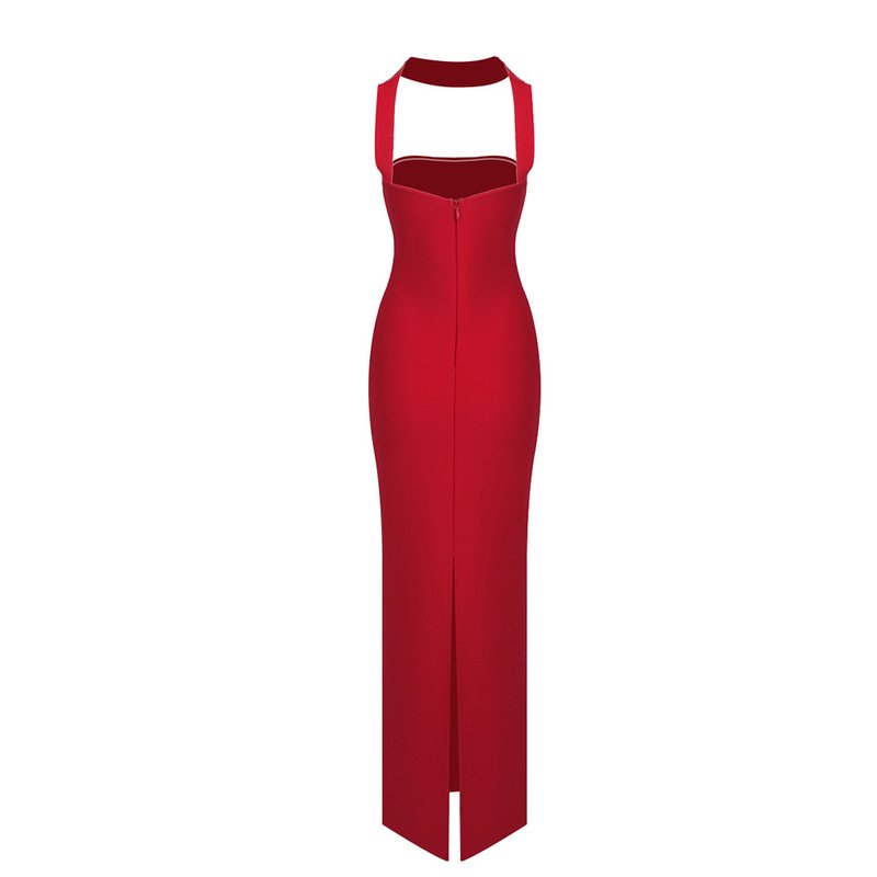 Strapless Red Mermaid Gown H6378