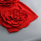 Strapless Red Rose Embellished Mini Dress H6051