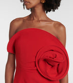 Strapless Red Ruffle Bandage Dress H6519