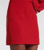 Strapless Red Ruffle Bandage Dress H6519