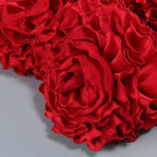 Strapless Red Ruffle Corset Mini Dress H6704