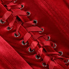 Strapless Red Ruffle Corset Mini Dress H6704