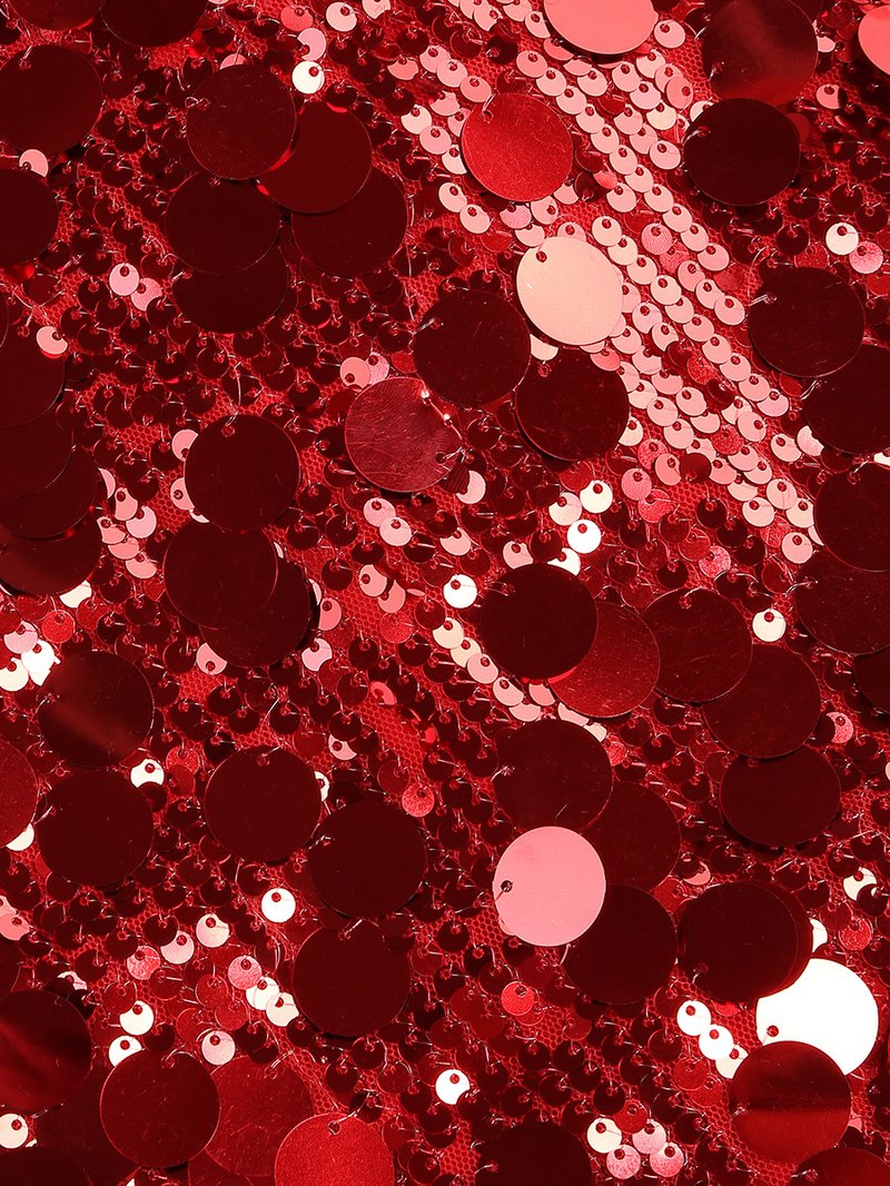 Strapless Red Sequin Mini Dress H6206