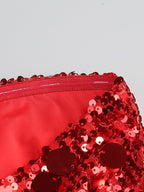 Strapless Red Sequin Mini Dress H6206