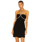 Strapless Rhinestone Bandage Mini Dress H3917