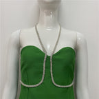 Strapless Rhinestone Bandage Mini Dress H3917