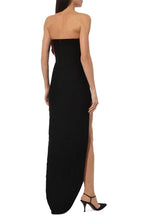 Strapless Rose Appliqué Maxi Dress H6350