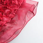 Strapless Rose Applique Mini Dress H6636