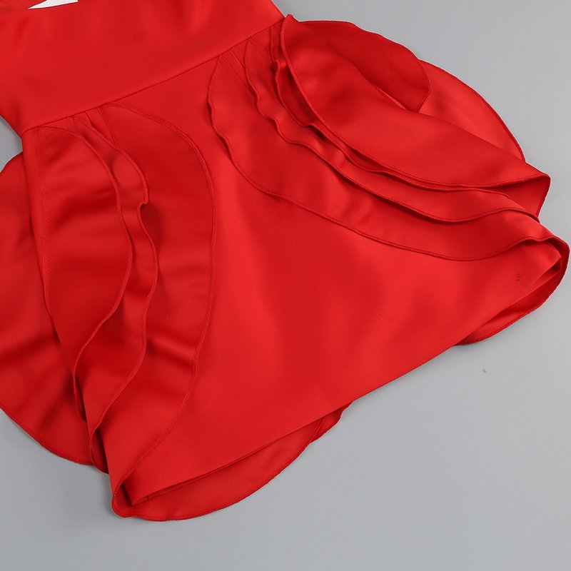 Strapless Rose Embellished Mini Dress H6215